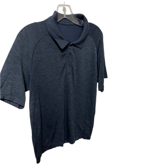 Lululemon vent tech polo shirt men’s size M blue train office travel - Picture 6 of 16